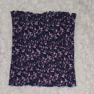 SO Blue and Pink Knit Tube Top